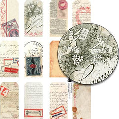 Love Letter Tags Collage Sheet