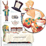 Mad Hatter's Tea-Party Paper Dolls Collage Sheet