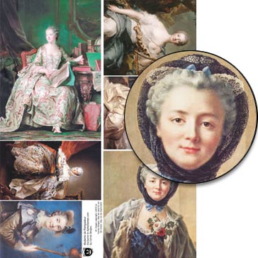 Madame de Pompadour Collage Sheet