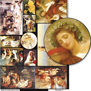 Maenads Collage Sheet