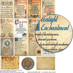 Magical Book Pages Collage Sheet