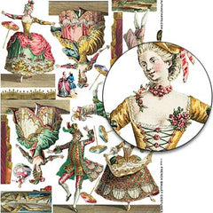 French Ballet Costumes Collage Sheet