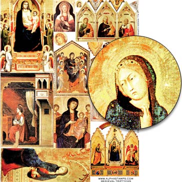 Medieval Triptychs Collage Sheet