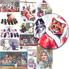 Meowy Christmas Collage Sheet