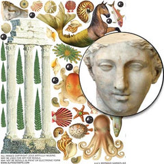 Mermaid Garden #2 Collage Sheet