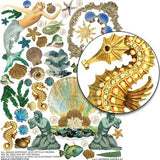 Mermaid Garden #3 Collage Sheet