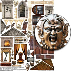 Mini Gothic Architecture Collage Sheet
