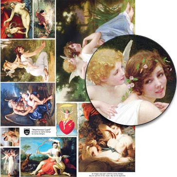 Mischievous Cupid Collage Sheet