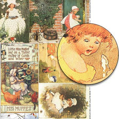 Miss Muffet and the Spider Collage Sheet