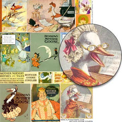 Mother Goose Covers Collage Sheet