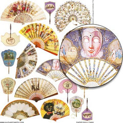 Paper Doll Fans Collage Sheet