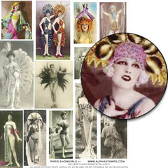 Paris Showgirls #1 Collage Sheet