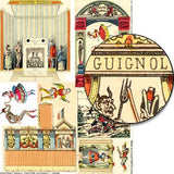 Portrait Small Theater Guignol Collage Sheet