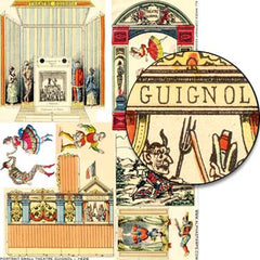Portrait Small Theater Guignol Collage Sheet