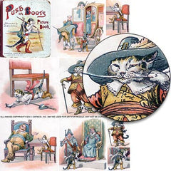 Puss in Boots Picture Book Collage Sheet