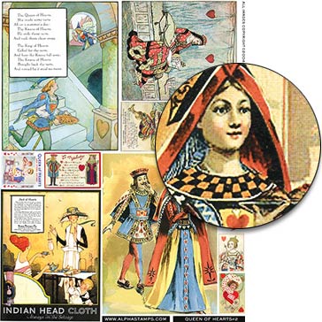 Queen of Hearts #2 Collage Sheet