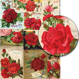 Red Roses Collage Sheet