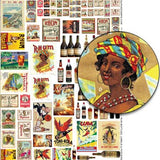 Rum Bottles, Labels & Posters Collage Sheet