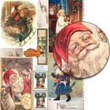 Santa at the Window Collage Sheet