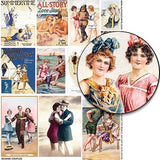 Seaside Couples Collage Sheet