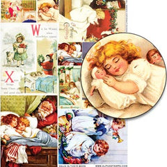 Snug in their Beds Collage Sheet