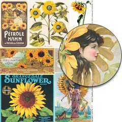 Sunflowers Collage Sheet