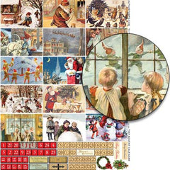 Tiny Advent Calendar Collage Sheet