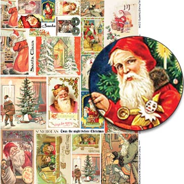 Tiny Christmas Windows Collage Sheet