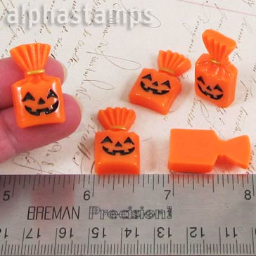 Pumpkin Trick-or-Treat Bag Cabochon