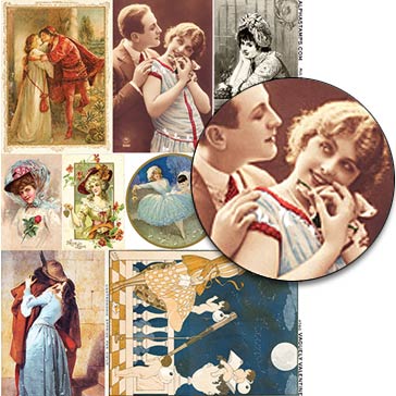 Vaguely Valentine Collage Sheet