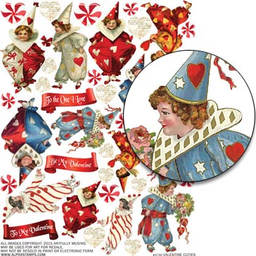 Valentine Cuties Collage Sheet