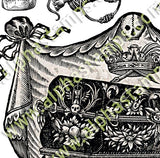 Vintage Skulls Collage Sheet