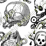 Vintage Skulls Collage Sheet