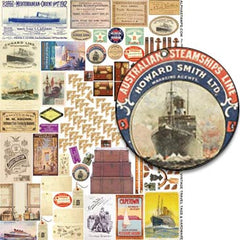 Vintage Travel Tags & Hardware Collage Sheet