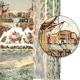 Ships and Waves Backdrops Collage Sheet