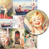 Winged Cupid Collage Sheet