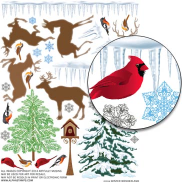 Winter Wonderland Collage Sheet