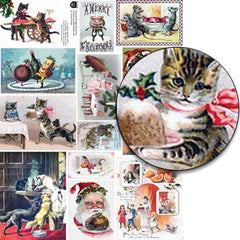 Yummy Vintage Christmas Collage Sheet