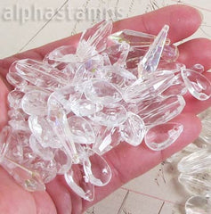 Faceted Acrylic Crystal Beads & Pendants