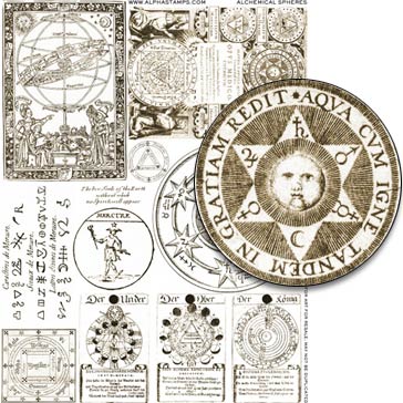 Alchemical Spheres Collage Sheet