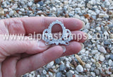 Wide Metal Standing Picture Frame