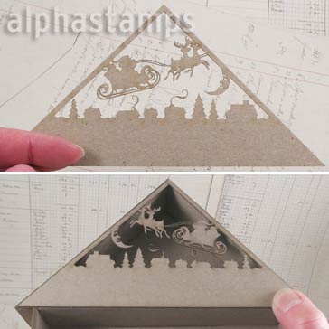 Flying Santa Attic Silhouette *