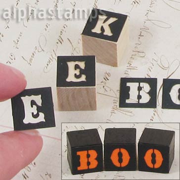 Black Halloween Cube Overlays - 5/8 Inch