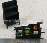 Black Resin 3-Tier Display