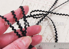 4mm Black Ric Rac Trim