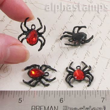 Black Widow Spider Charm
