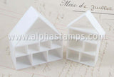 White Cubby House Bookcase Wide