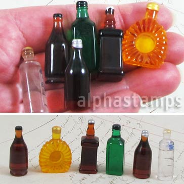 Resin Alcohol Bottles Set #2