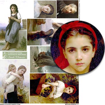 Bouguereau #1 Collage Sheet