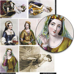 British Queens #1 Collage Sheet